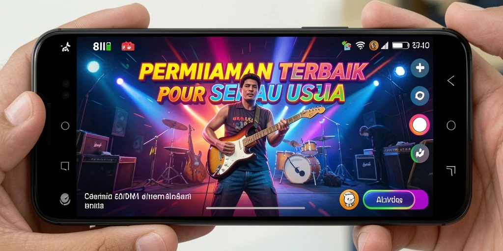Tampilan gameplay menarik dari 8II yang menunjukkan keseruan bermain musik.