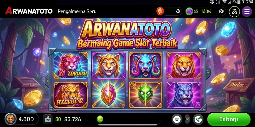 Tampilan menarik dari gameplay Slot ARWANATOTO yang mengasyikkan.