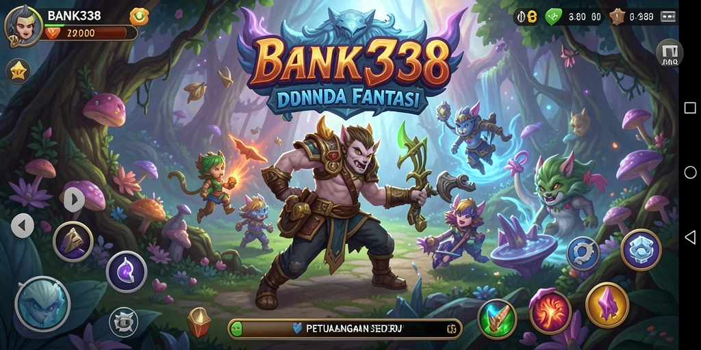 Tampilan gameplay BANK338 yang menakjubkan dalam dunia fantasi.