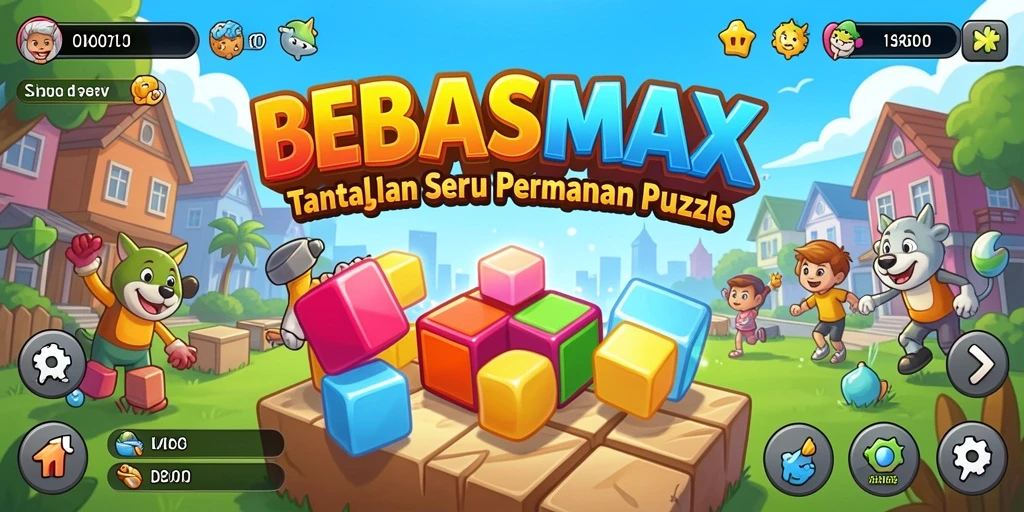 Tampilan gameplay BEBASMAX yang menarik dan penuh tantangan.