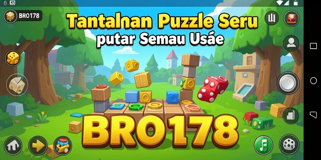 Tampilan gameplay seru dari BRO178 yang menantang otak.