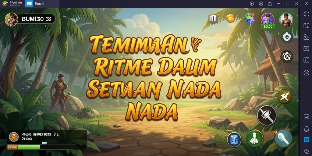 Tampilan utama gameplay BUMI303 yang seru dan menantang.