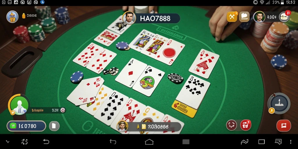 Screenshot utama HAO788 menampilkan suasana permainan Gaple yang ceria.