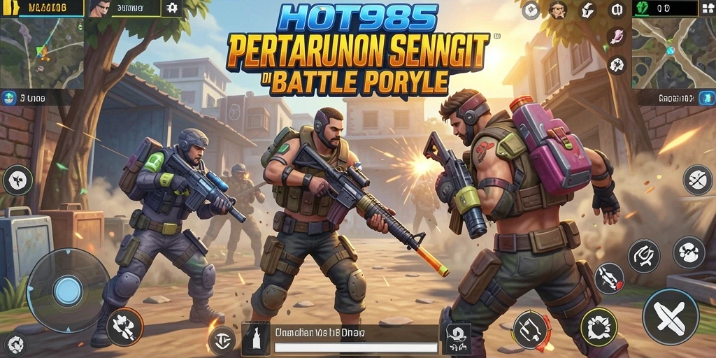 Gameplay HOT985 dengan aksi Battle Royale yang seru dan menegangkan.