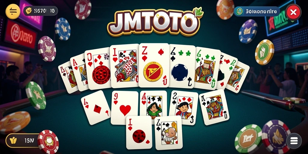 Tampilan menarik dari permainan Domino yang menyenangkan di JMTOTO.
