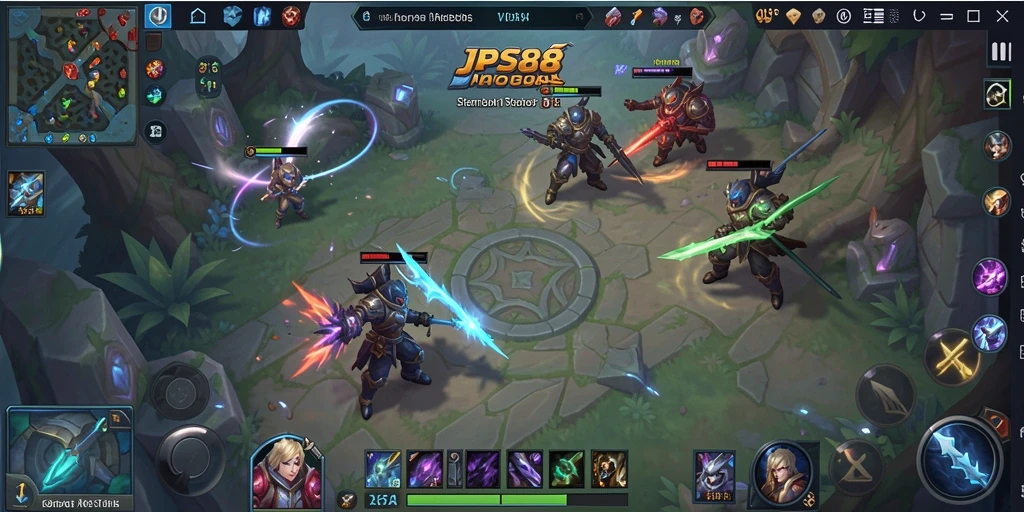 Tampilan gameplay JPS88 yang seru di arena MOBA.