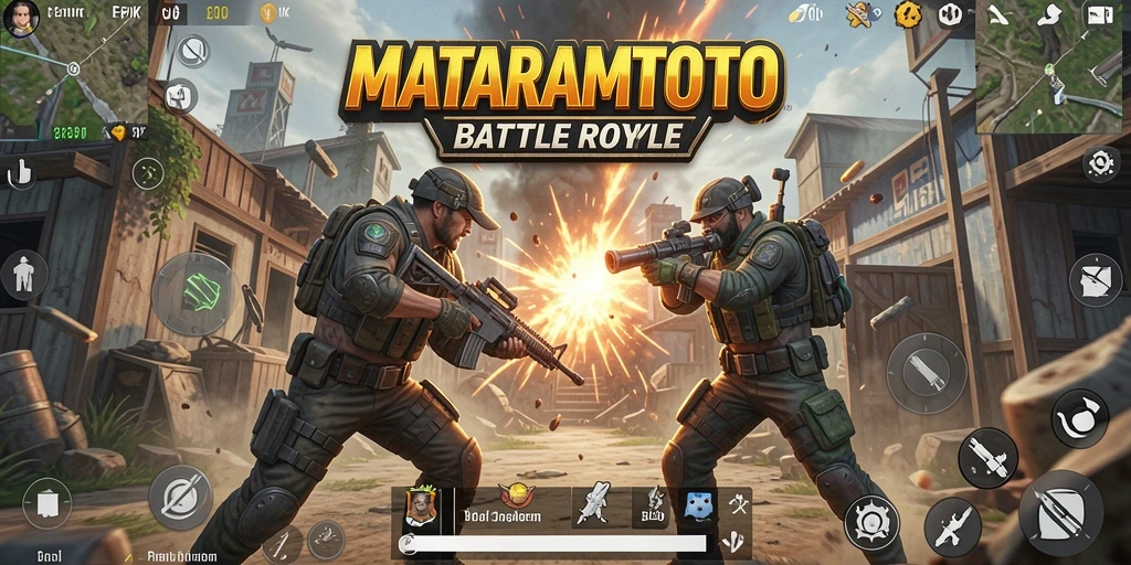 Screenshot dari gameplay memukau di MATARAMTOTO, menampilkan aksi bertarung yang intens.
