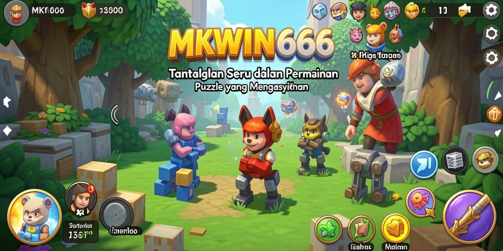 Tangkapan layar permainan MKWIN666 yang menunjukkan gameplay Puzzle yang menarik.