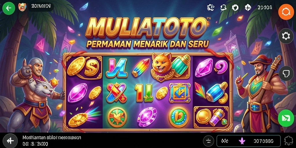 Tampilan menarik gameplay slot di MULIATOTO dengan grafis yang memukau.