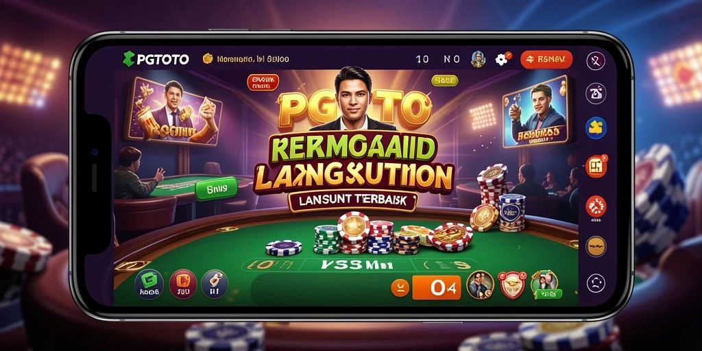 Tampilan gameplay PGTOTO yang mendebarkan dalam suasana kasino langsung.