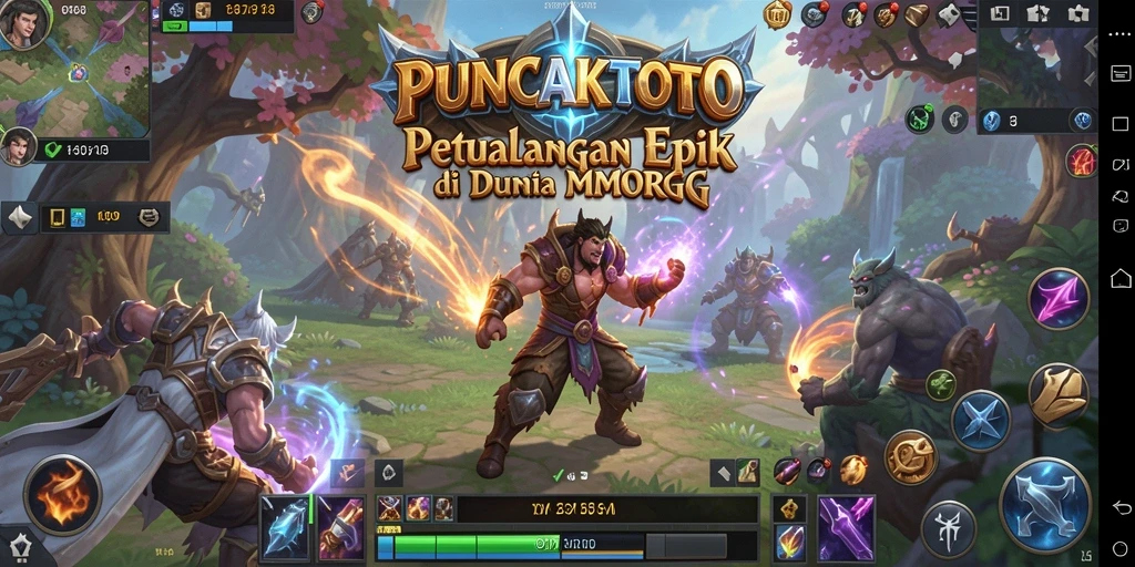 Screenshot gameplay PUNCAKTOTO dengan aksi epik dan grafis memukau.