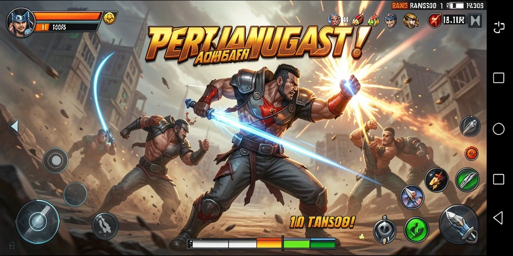 Tampilan gameplay RANS303 yang mendebarkan dan penuh aksi.