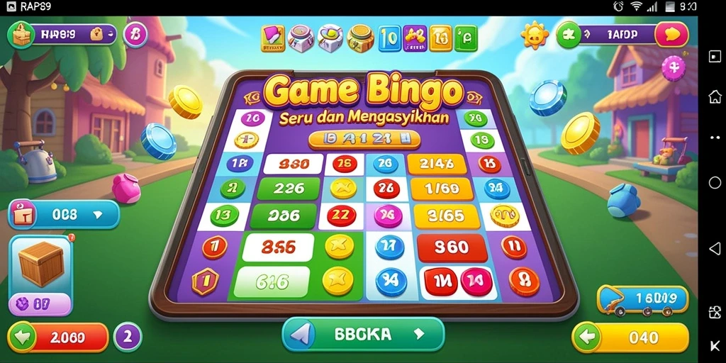 Tampilan gameplay RAP89 yang mendebarkan dengan kartu Bingo dan interaksi pemain.