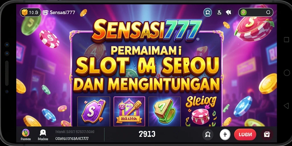 Tampilan gameplay SENSASI777 yang menampilkan mesin slot yang menarik.