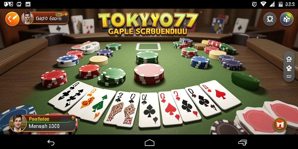 Tampilan gameplay seru dari TOKYO77 dengan pemain yang bersaing.